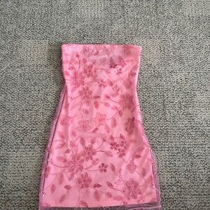 Peppermayo Pink Floral Mini Dress